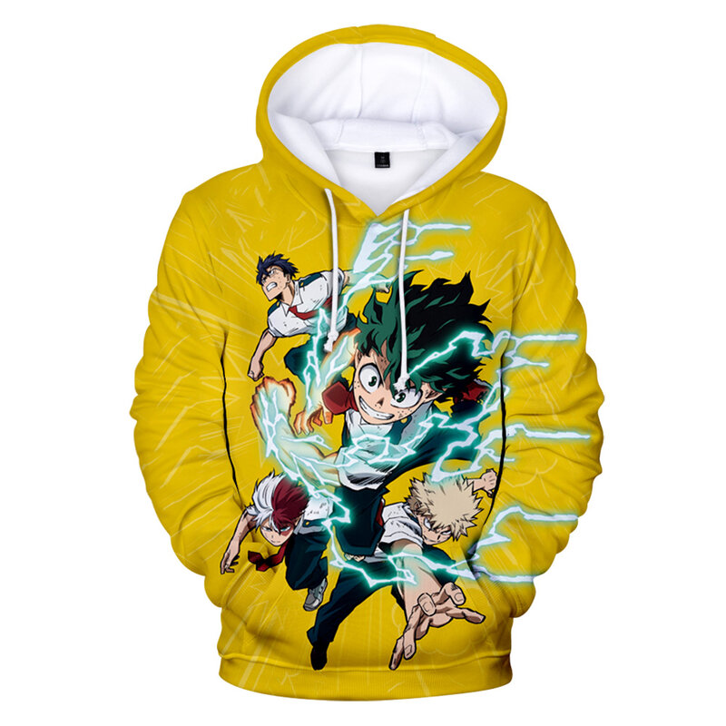 Anime meu herói academia 3d hoodies moletom moletom masculino/feminino manga longa pulôver moda 3d hoodies masculino casual harajuku com capuz topos