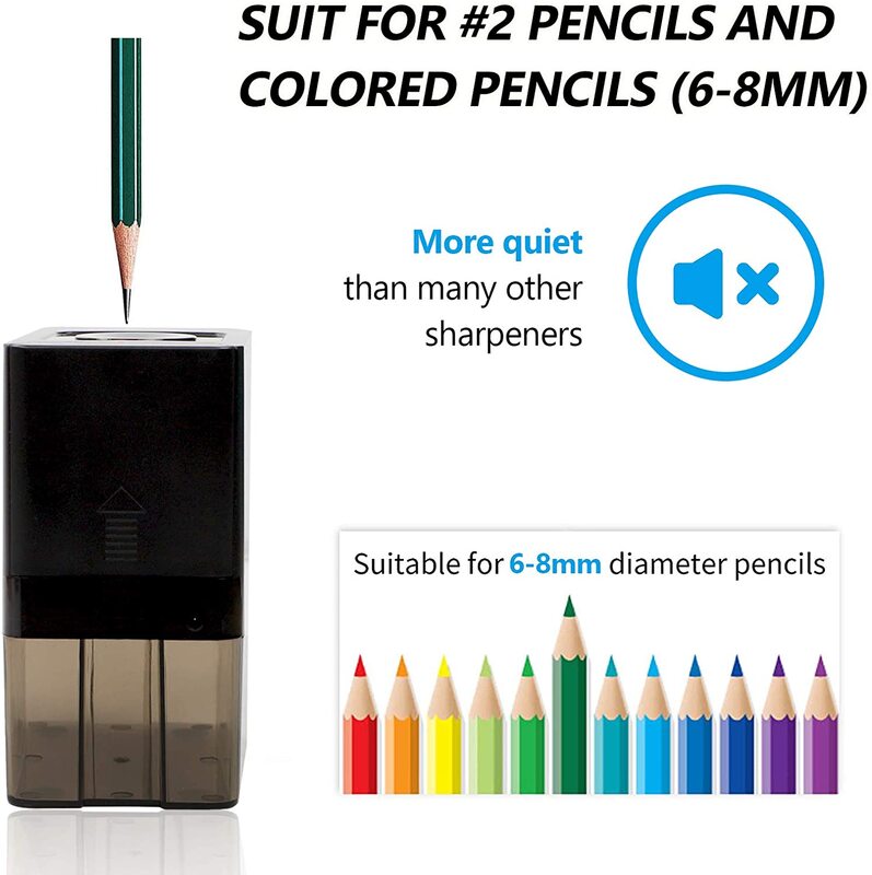 완전 자동 연필 깎이, 중장비 자동 숫돌, 빠른 연삭, 가정, 사무실, 예술가, 학생을위한 적합