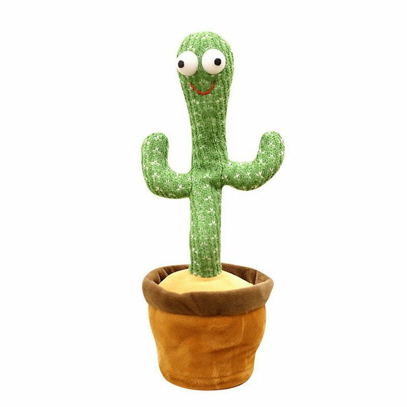 Dancing Cactus Plush Toy 120 Russian Spanish Vietnamese Arabic English Songs Talking Sound Record Repeat Toy Kids Education Toys