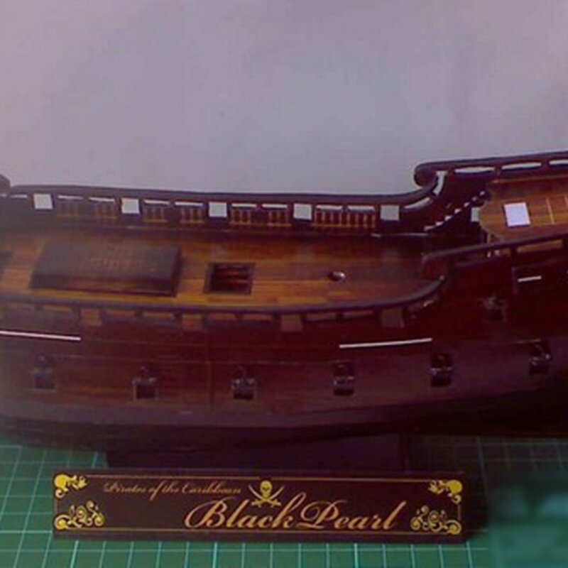 Pirate Schiff Form Schwarz Perle Papier Material Modell Für Military Fan Exquisite Geschenk Handgemachte DIY Modell