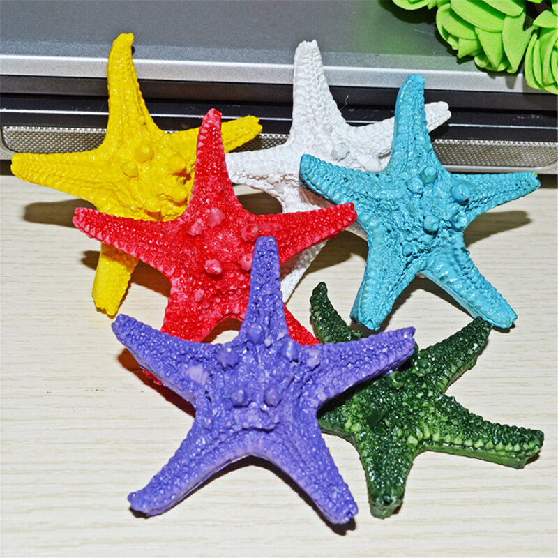 Home Decor kolorowe rozgwiazdy 5cm naturalny palec rozgwiazda dekoracje ślubne muszle seafish party seastar crafts