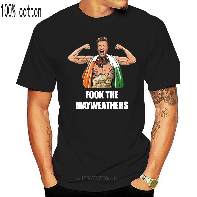 Новая черная футболка унисекс Conor McGregor Fook
