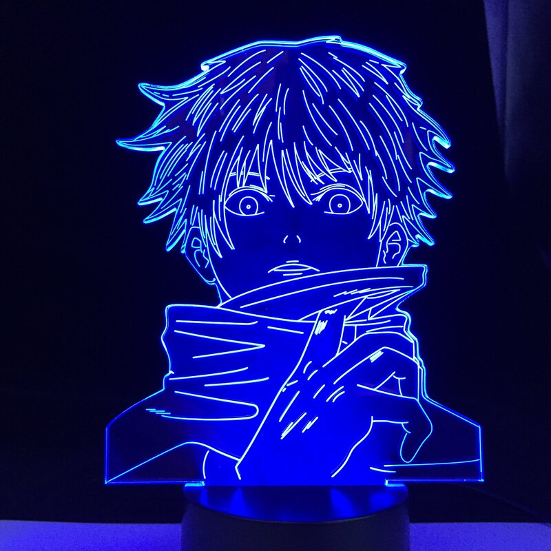 Satoru gojo luz da noite do diodo emissor de luz para o presente de aniversário jujutsu kaisen nightlight satoru gojo lâmpada anime