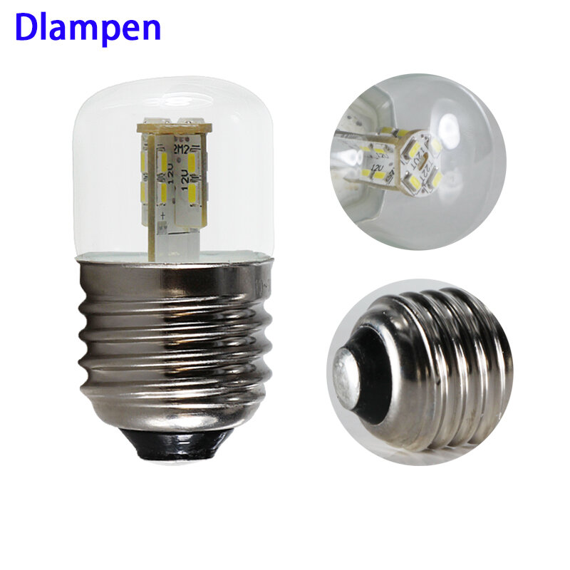 2 chiếc Ampoule LED E27 B22 12 V 24 V Mini 2W Ngô bóng đèn sáng SMD Chip 3014 năng lượng tiết kiệm điện 360 độ 12 24 V Volt chiếu sáng gia đình