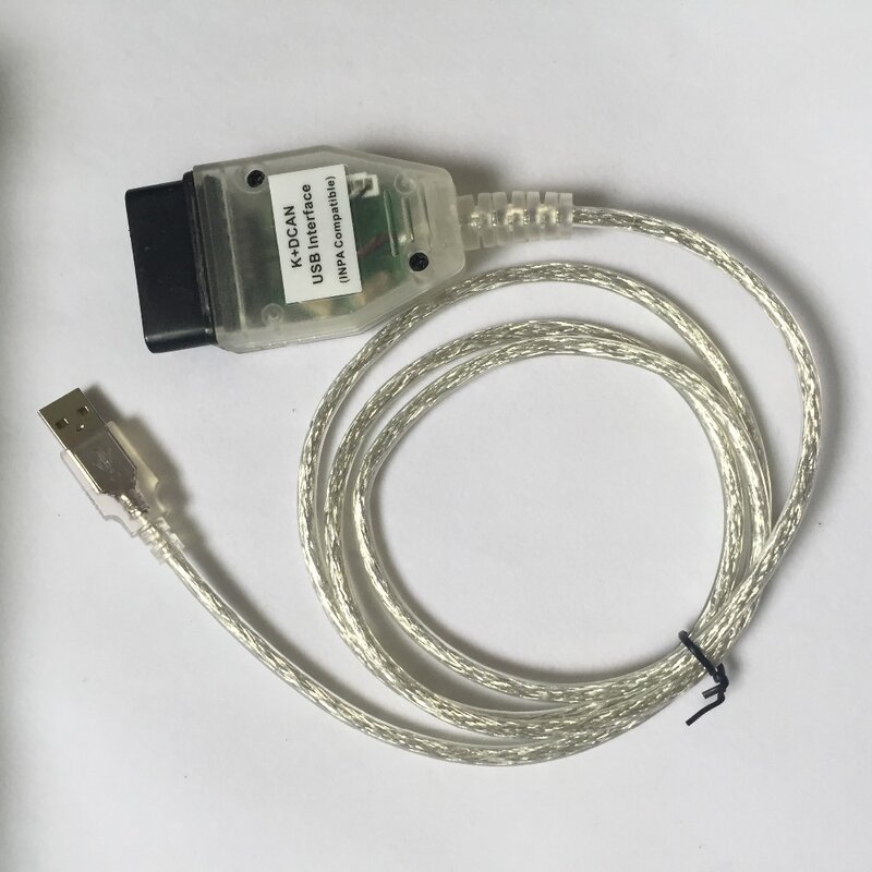 Interfaz USB INPA K DCAN para coche, Cable de diagnóstico OBD2 K + dcan para BMW de 1998 a 2008, con Chip FT232RL