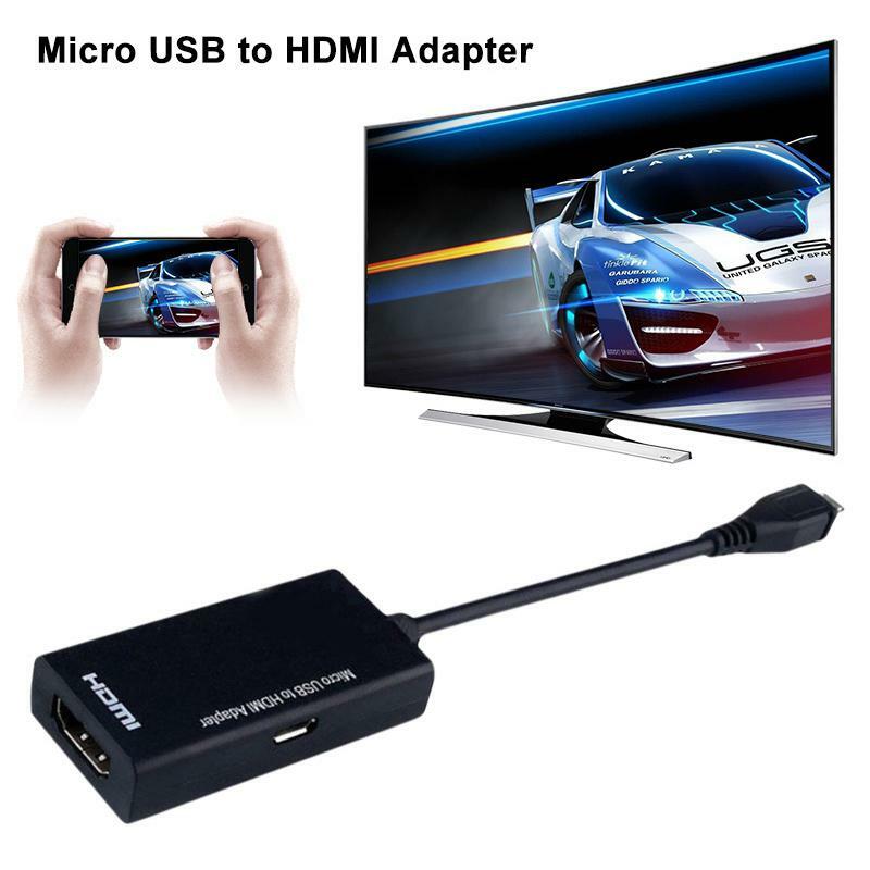 2020 Nieuwe 5-Pin Micro-Usb Male Micro Usb Naar Hdmi Hd Kabel Converter Adapter Voor Pc Laptop tv Tv-Box En Vga Output Apparaten R20