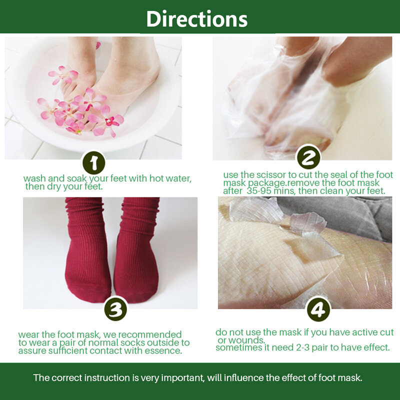 Aloe Vera Fuß Maske Peeling für Beine Füße Maske Peeling Socken Peeling für Pediküre Anti Riss Ferse Entfernen Haut Fuß patch