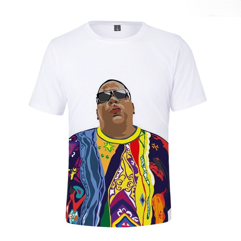 Camiseta Notorious B.i.g Biggie Smalls 3d Impreso Moda 