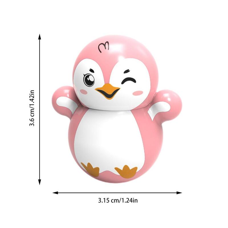 Mainan Bayi Tumbler Mainan Perkembangan 6 Sampai 12 Bulan Mainan Wobbler Waktu Perut Mainan Wobbler Tumbler Penguin untuk Hadiah Bayi Laki-laki Perempuan