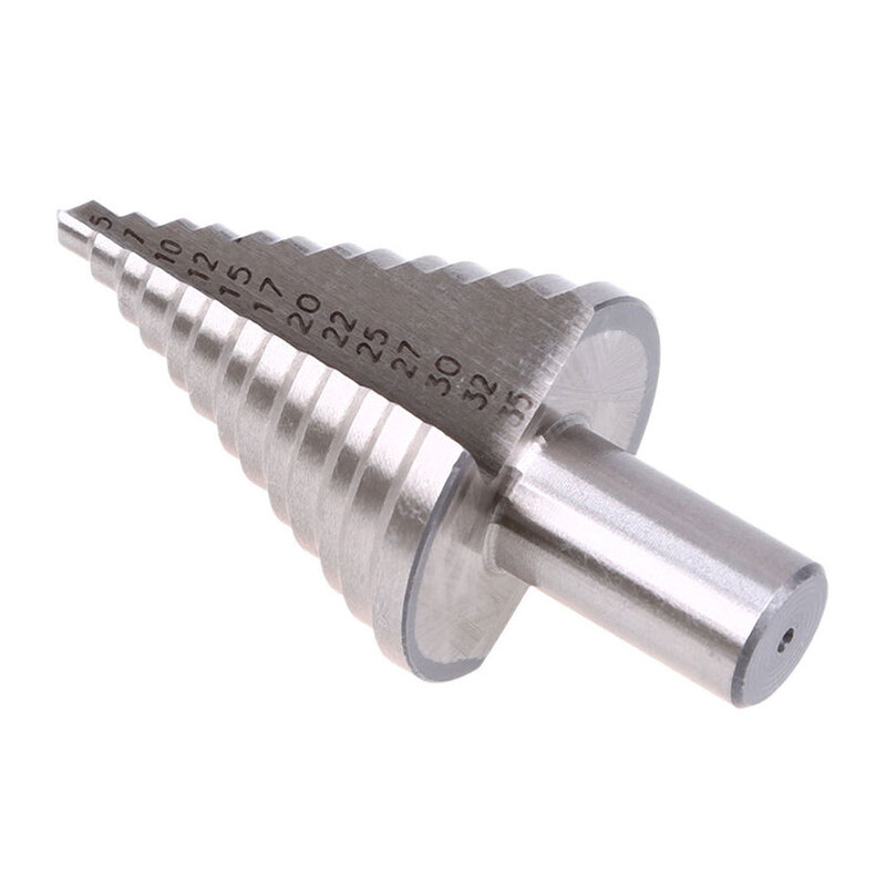 Aço passo cone bit ferro 5-35mm hex haste aço passo espiral cone broca ferramenta