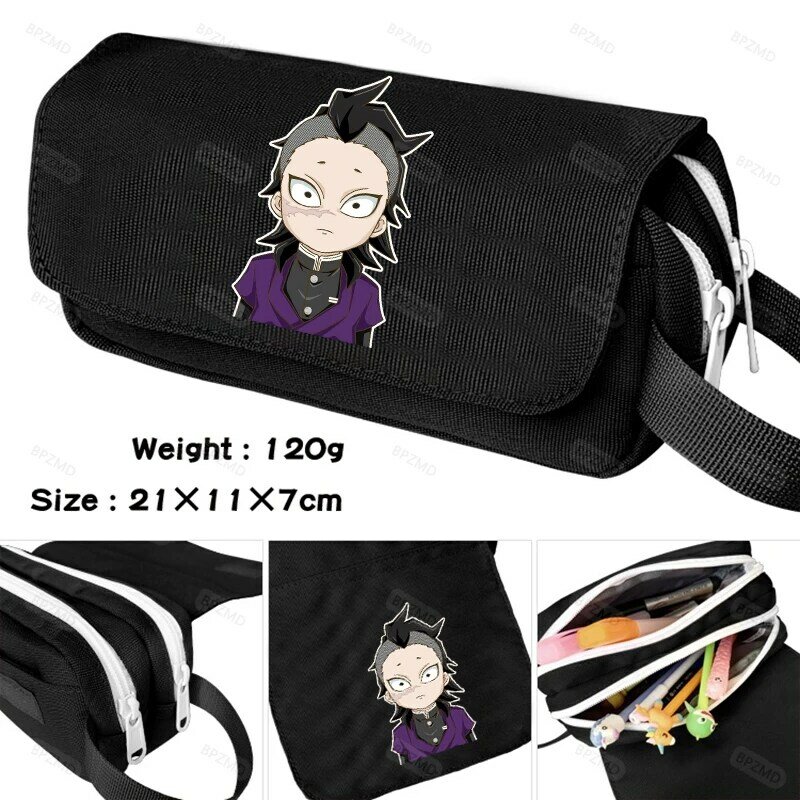 Demon Slayer Large Capacity Pencil Case School Supplies Stationery Gift School Tools Pencil Bag Back To School Presented