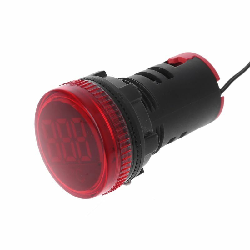 22mm AC 50-380V Thermometer Anzeige Licht LED Digital Display Gauge Temperatur Messung Induktion Im Bereich-20-199C whosale