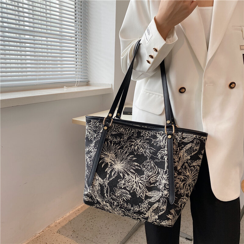 Bolsas de luxo para mulheres marca designer de alta capacidade bolsa senhoras pintura compras ombro crossbody sacos