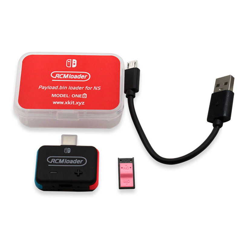 Nuovo caricatore RCM + Kit Jig RCM per Nintendo Switch NS HBL OS SX Payload Set di accessori per Dongle USB