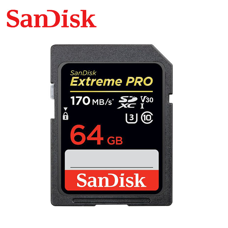 SanDisk – carte mémoire Flash Extreme Pro SDHC/SDXC, 32 go/64 go/256 go/128 go, C10, U3, V30, pour appareil photo