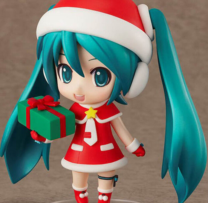 Figuras de acción de gril de Navidad para niñas, muñecos Kawaii de 10cm, miku Sakura, modelo de PVC, regalo