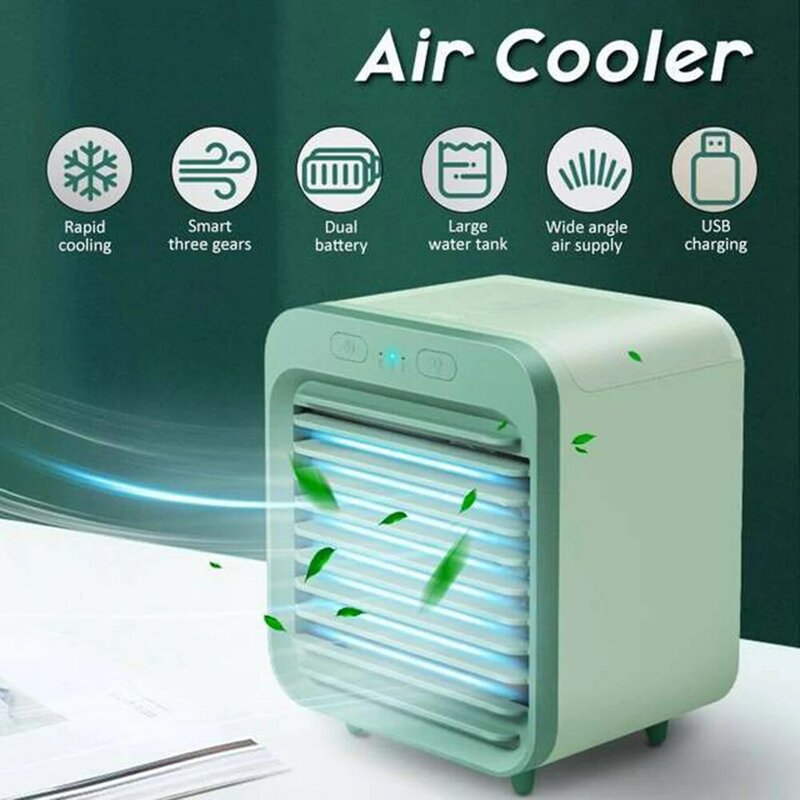 Ventilador de verão usb mini refrigerador de ar condicionador de ar ventiladores portáteis multi-função umidificador purificador de desktop ventilador de refrigerador de ar para casa
