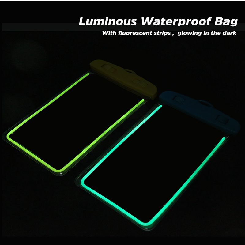 Luminous Universal กันน้ำสำหรับ iPhone X XS สูงสุด8 7 6 S 5 Plus กระเป๋ากรณีกระเป๋าสำหรับโทรศัพท์ Coque กรณีกันน้ำ