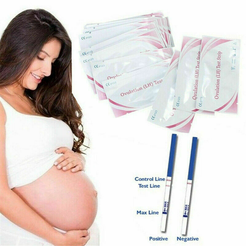50x女性lh排卵テストペーパーストリップ尿予測妊娠能力スティックプライベート