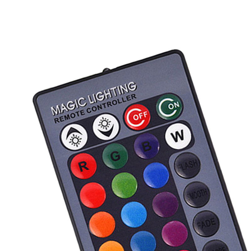 Controle remoto para lâmpada led, 16 cores e 4 modos de iluminação, função de memória