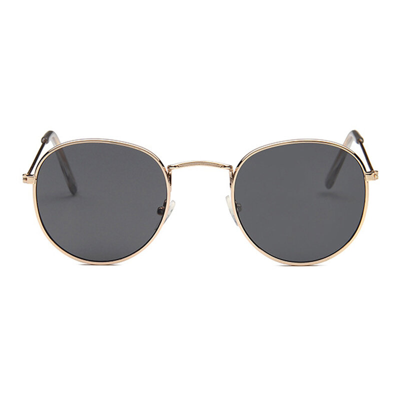 Longkeeper 2020 Classic Small Frame Round Sunglasses Women/Men Brand Designer Alloy Mirror Sun Glasses Vintage Modis Oculos