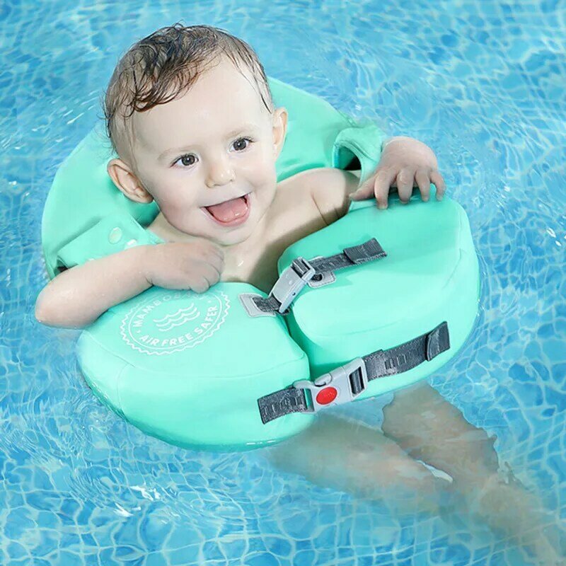 Niemowlę stałe nie pływak nadmuchiwany nadmuchiwane koło ponton pływa zabawki do basenu pływackie treningowe dla chłopców i dziewcząt 6-24 miesięcy