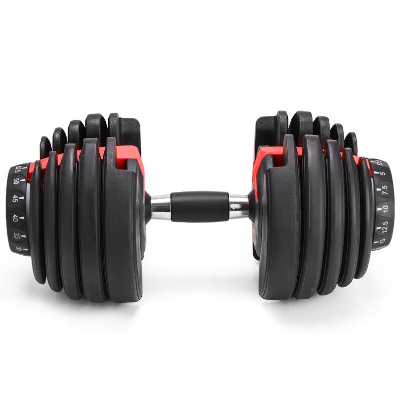 Nuovi manubri regolabili in peso per allenamento Fitness manubri tonificare la forza e costruire i muscoli 5-52.5lbs