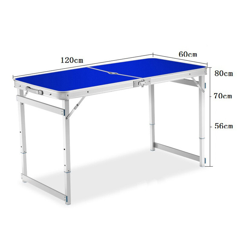 Tavolo da campeggio pieghevole scrivania portatile in alluminio leggero regolabile in altezza con manico portatile per cucinare Picnic all'aperto in spiaggia