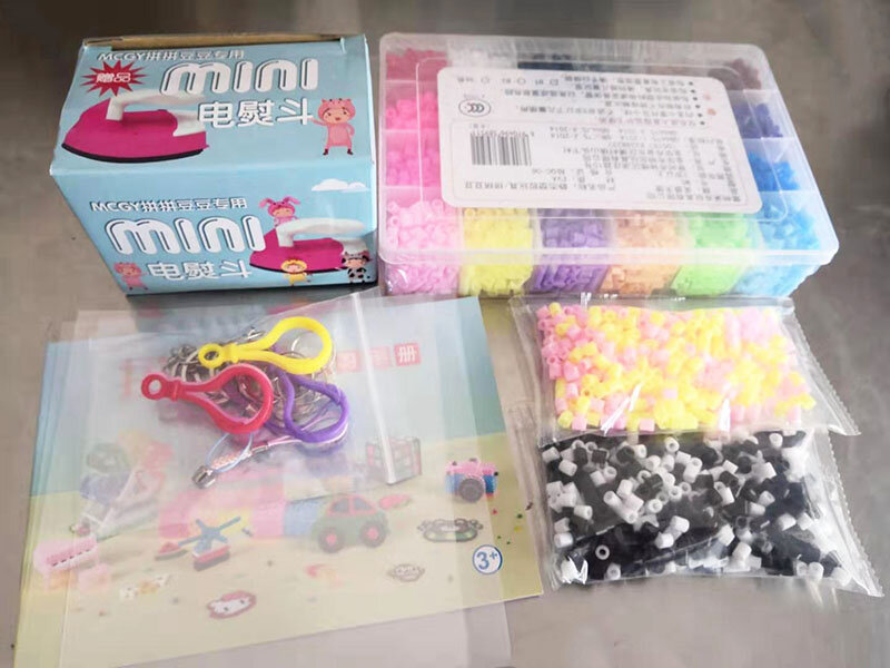 Perler Beads Kit 5mm/2.6mm Hama beads Set completo con Pegboard e ferro Puzzle 3D giocattolo fai da te per bambini regalo creativo fatto a mano giocattolo artigianale