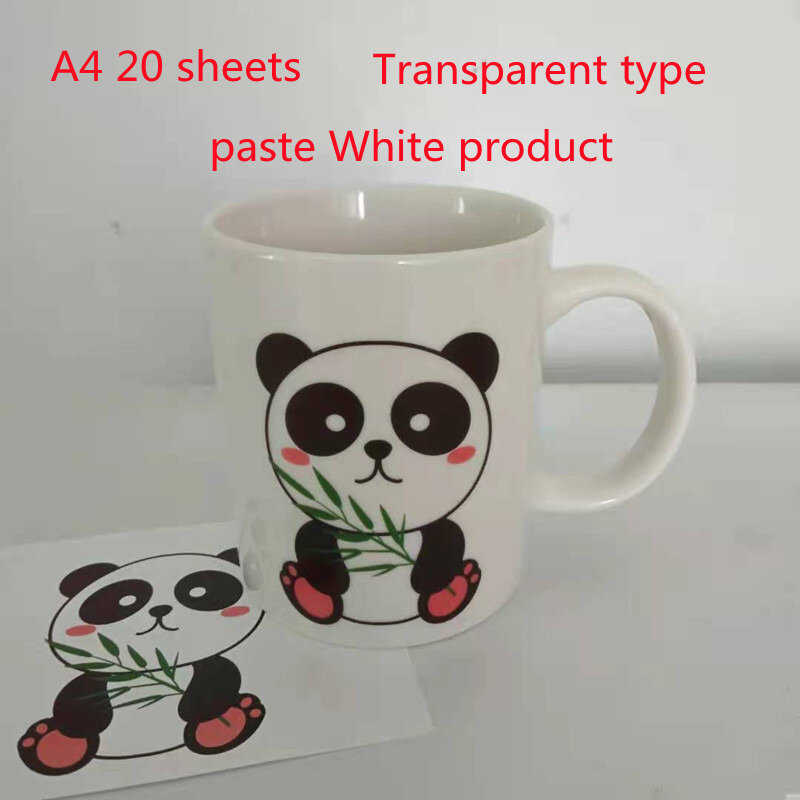 Inkjet water transfer paper water slide sticker waterslide decal paper A4 20 sheets DIY decals gift crafts ceramic candles and c
