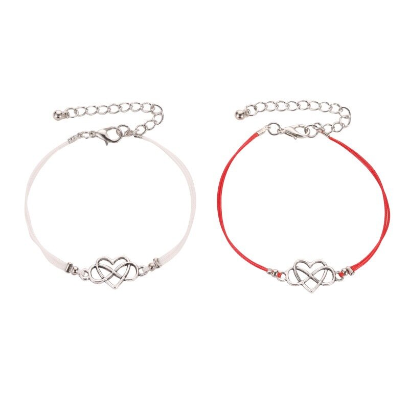 VIMIO Simple Hollow Love Bracelet Student Girlfriend Bracelet Couple Men and women Hand rope women bracelet