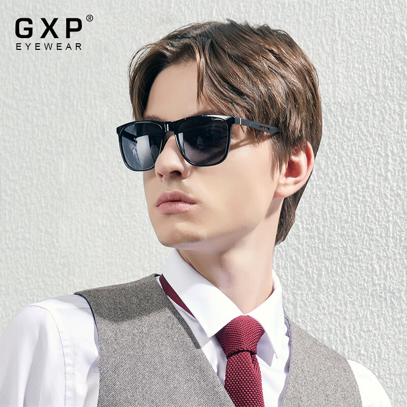 GXP – lunettes De soleil polarisées pour hommes et femmes, monture en Aluminium, verres carrés, lentille UV400, BOUTIQUE TR90, 2021