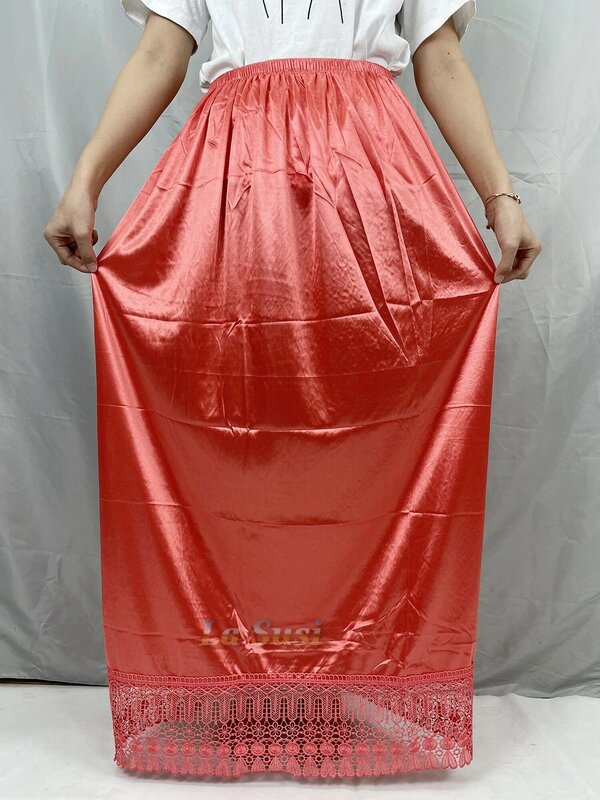 Женская длинная юбка до колен, расклешенная кружевная юбка с высокой талией и плиссировкой, лето