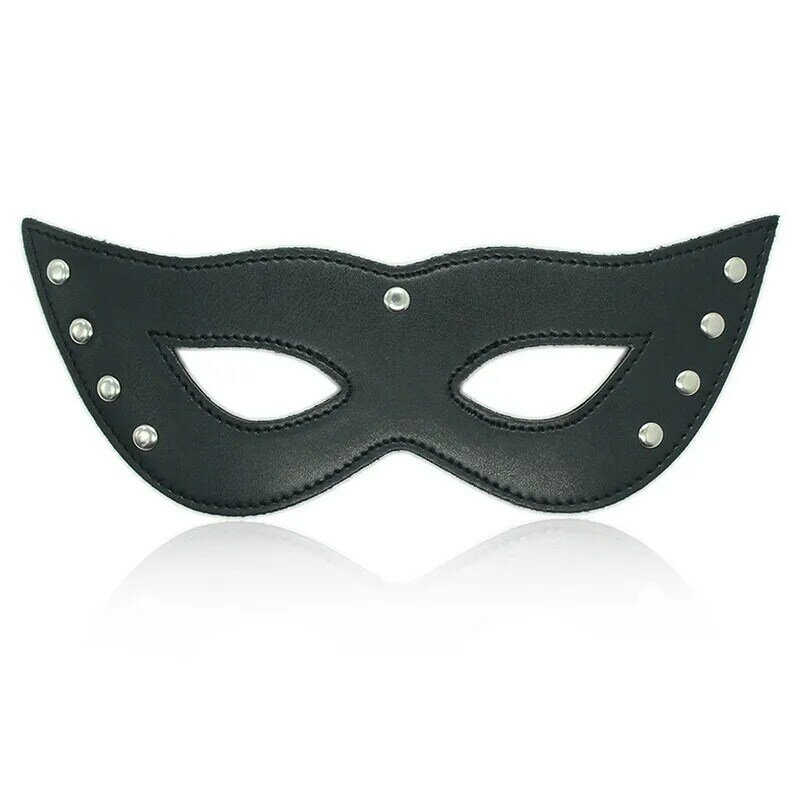 Фетиш-маска из искусственной кожи 3 вида цветов, Фетиш-маска, флирт, секс-игры для взрослых, Эротические товары, бондаж, БДСМ, секс-маска для п...