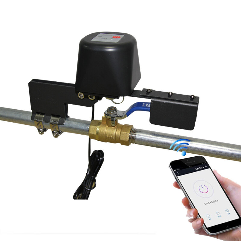 Tuya Zigbee Smart Draadloze Controle Gas Water Klep Smart Home Automation Control Valve Voor Gas Alexa Google Assistent Coolgaze