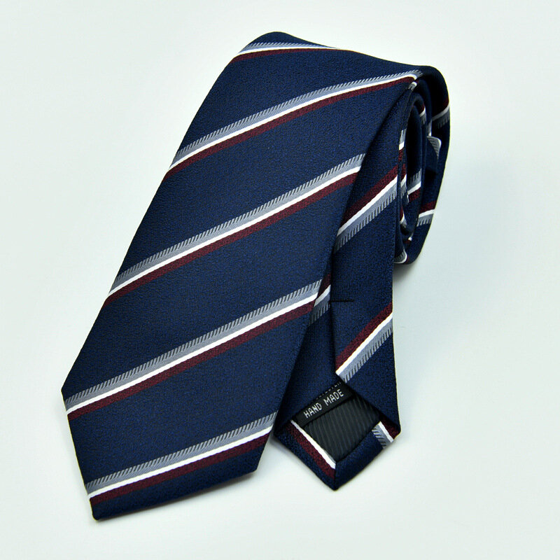 1200 ściegi 7CM męskie krawaty żakardowe suknia gravata corbatas ślub krawat na imprezę paski krawaty dla mężczyzn Groom Tie