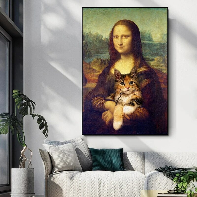 Famous Paintings Wall Decor Art Creative Poster Picture Hd Print Canvas Painting Pictures Living Room Home - Famous Paintings For Home Decor