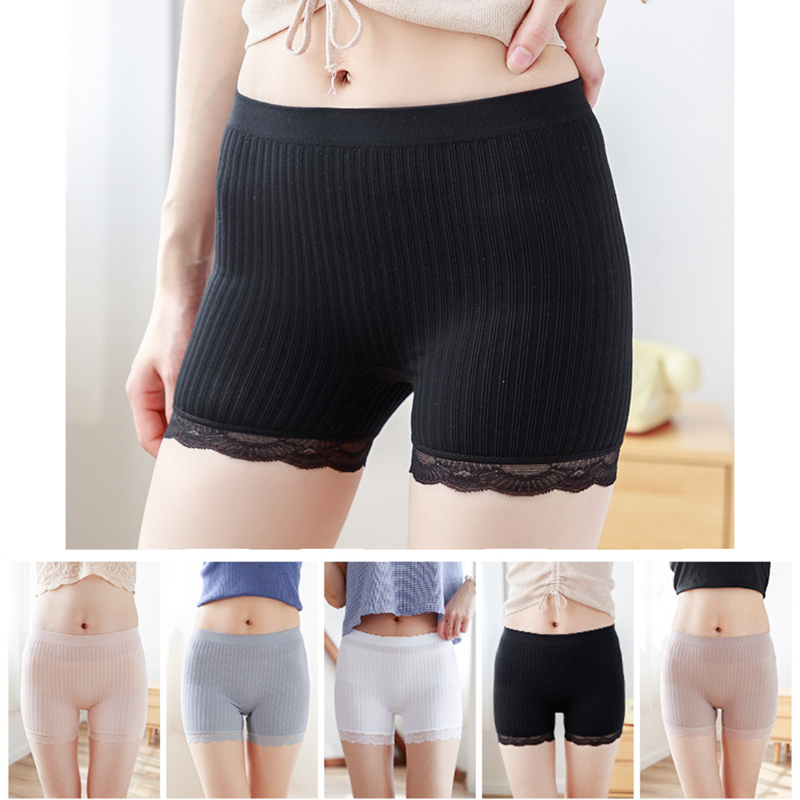Women Safety Pants Soft and Comfortable Modal Material Shorts With Lace Tights Boyshort Panties