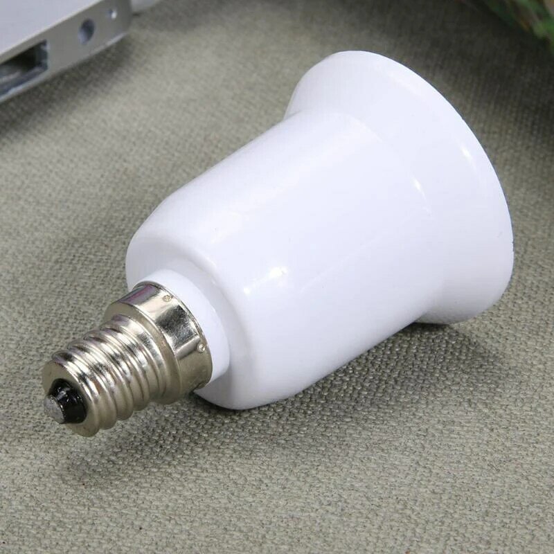 Fireproof Plastic Converter E14 To E27 Adapter Conversion Socket High Quality Material Socket Light Bulb Adapter Lamp Holder