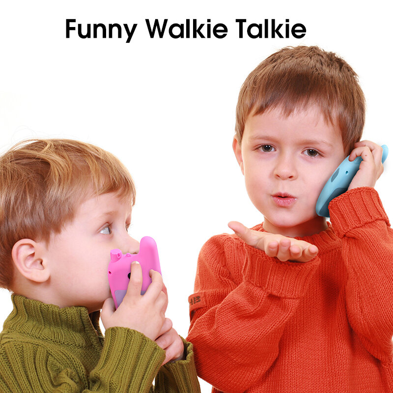 Rádio walkie talkie infantil, com vcr mp3, gravador de vídeo, foto de 8 milhões de pixels, câmera digital inteligente, ação e brinquedo