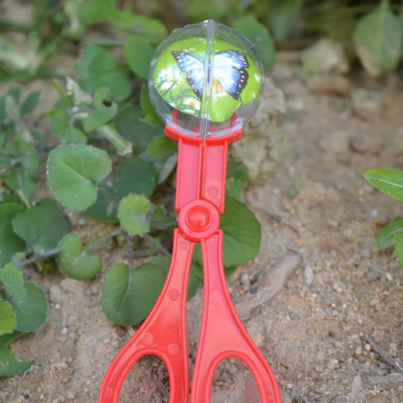 1個プラスチックバグ昆虫キャッチャーはさみトングピンセットための子供のおもちゃハンディツール子供子供開発利益