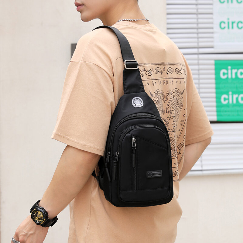AOTTLA męska torba na ramię marki dobrej jakości torba na klatkę piersiowa klasyka Solid Color torba męska 2021 nowy plecak na co dzień nastolatek podróży