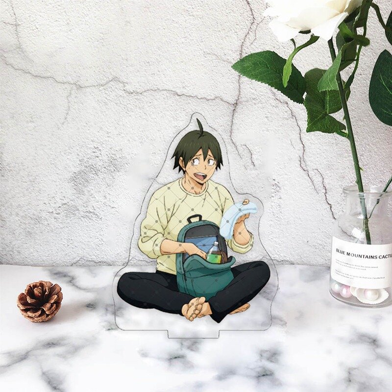 Haikyuu Hinata Kageyama Tsukishima Sugawara Karasuno Acrylic Để Bàn Đế Trang Trí Anime Hình Để Bàn Bạc Phối Mô Hình Quán Quân