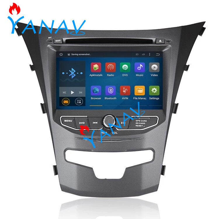 Android touch Vertical screen Car multimedia system HD auto video radio player For-SsangYong korando 2018 GPS Navigation carplay