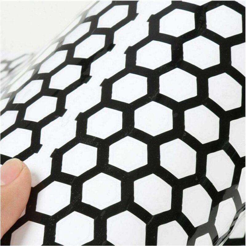 6Pcs/Set Car Stickers Honeycomb Taillight Sticker PVC Decal Vinyl  Lamp Cover Car-stying DIY Decoration For Ford Mustang