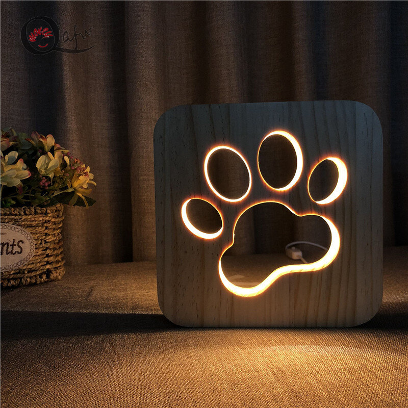Czyste drewno, aby stworzyć kreatywny pomysł LED kształt LED night light switch moonlight, na dekoracja sypialni urodziny prezenty