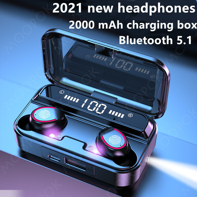 Auriculares TWS con Bluetooth y micrófono, auriculares inalámbricos Mini Lotus, auriculares internos para videojuegos