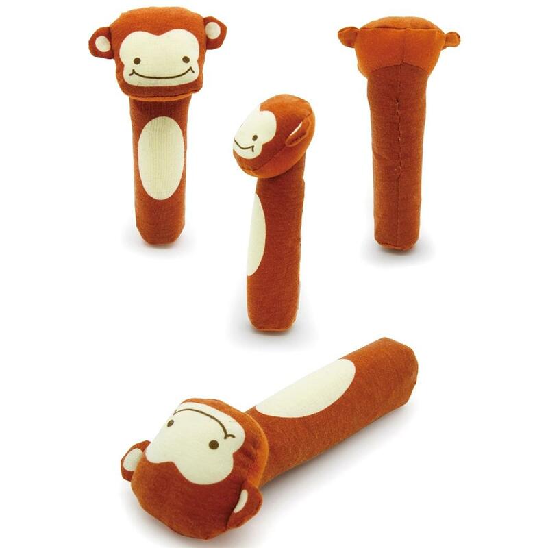 Cartoon Panda Animal Baby Hand Grip BB Stick Rattle Squeaker Toddler Early Education Cognition Toy Gift