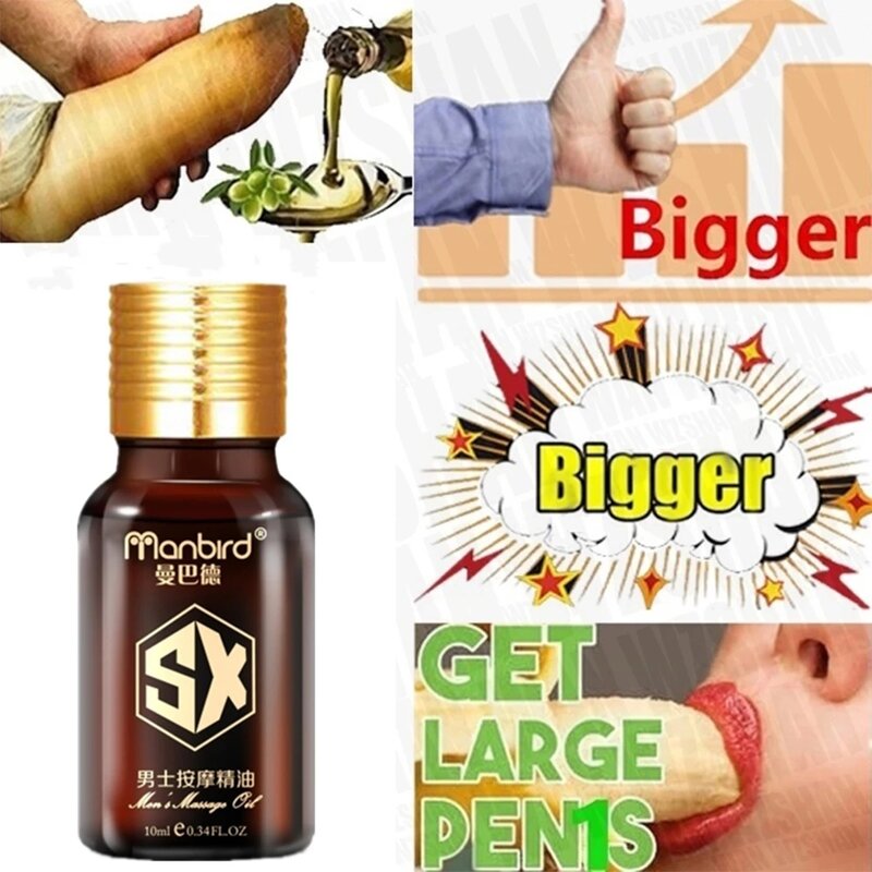 Manbird SX Penis Enlargement Oil Man Bigger Help Male Potency Penis Growth Delay Sexual Enlargement Oil