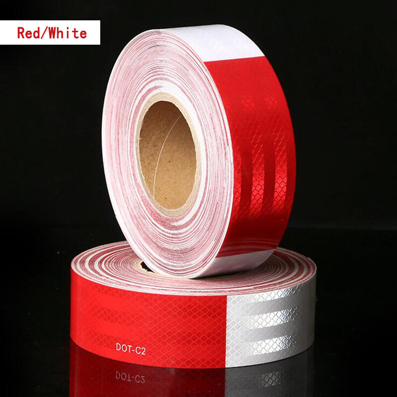 Safety Reflective Warning Strip Tape Car Bumper Reflective Strips Secure Reflector Stickers Decals Car Styling